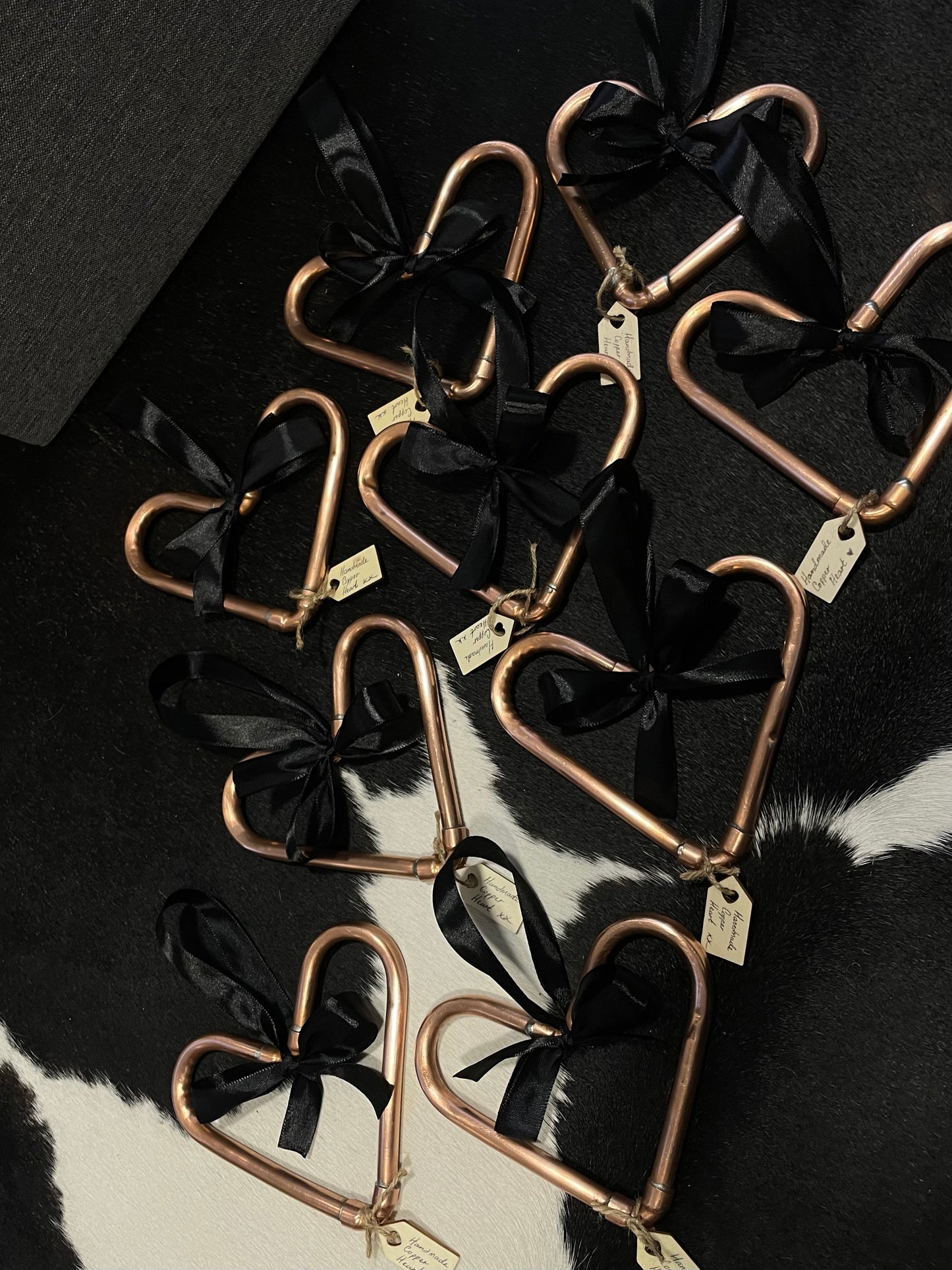 Handmade Copper Heart Hanging Love Decoration