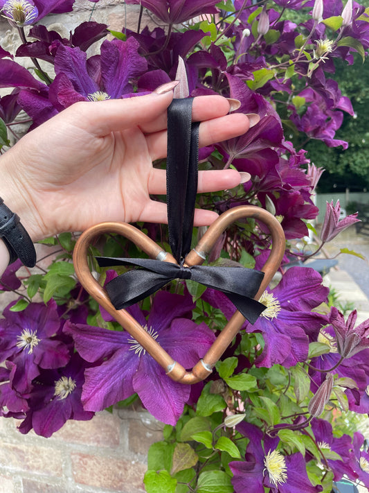 Handmade Copper Heart Hanging Love Decoration